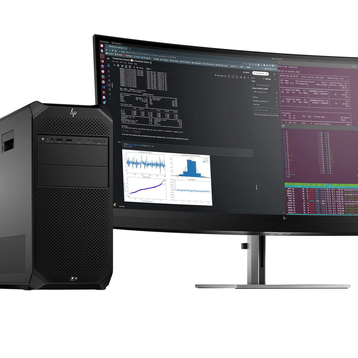 HP Workstation Z4 G5 Tower, Xeon W W3-2535, 64GB RAM, 1TB SSD, NVIDIA RTX 4000 Ada, Windows 11 Pro