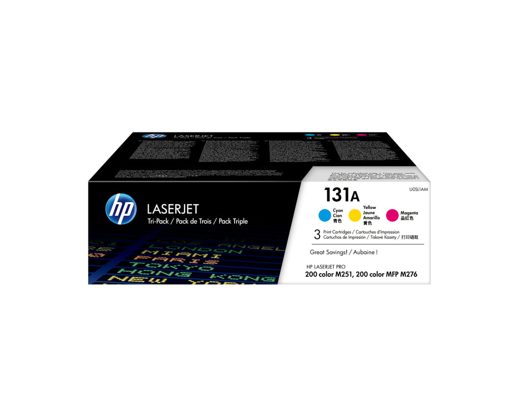 HP Lot de 3 toners authentiques cyan/magenta/jaune LaserJet 131A