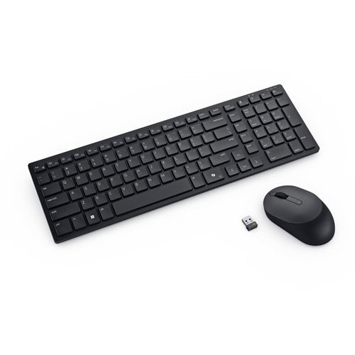 DELL Clavier et souris compacts et silencieux Pro - KM555 - belge (AZERTY)