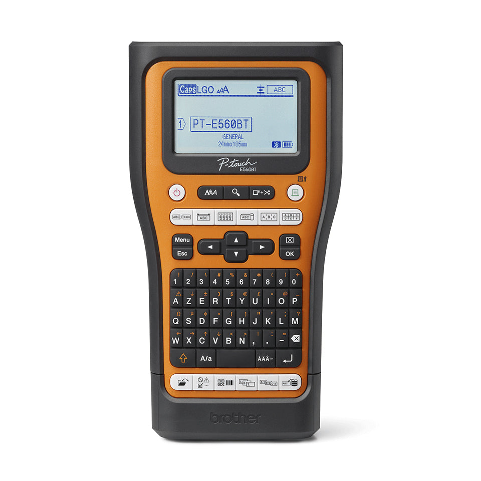 Brother PT-E560BTSP imprimante pour étiquettes Transfert thermique 180 x 180 DPI 30 mm/sec Avec fil &sans fil HSE/TZe Bl