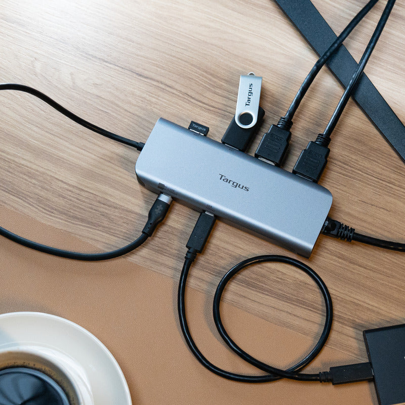 Targus DOCK427GL station d'accueil Avec fil USB 3.2 Gen 2 (3.1 Gen 2) Type-C Gris - vue 2
