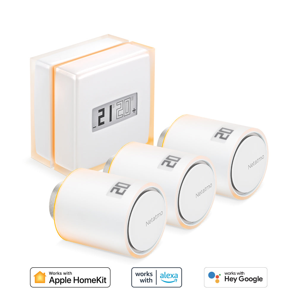 Netatmo NBU-NTH-NAV thermostat RF Transparent, Blanc
