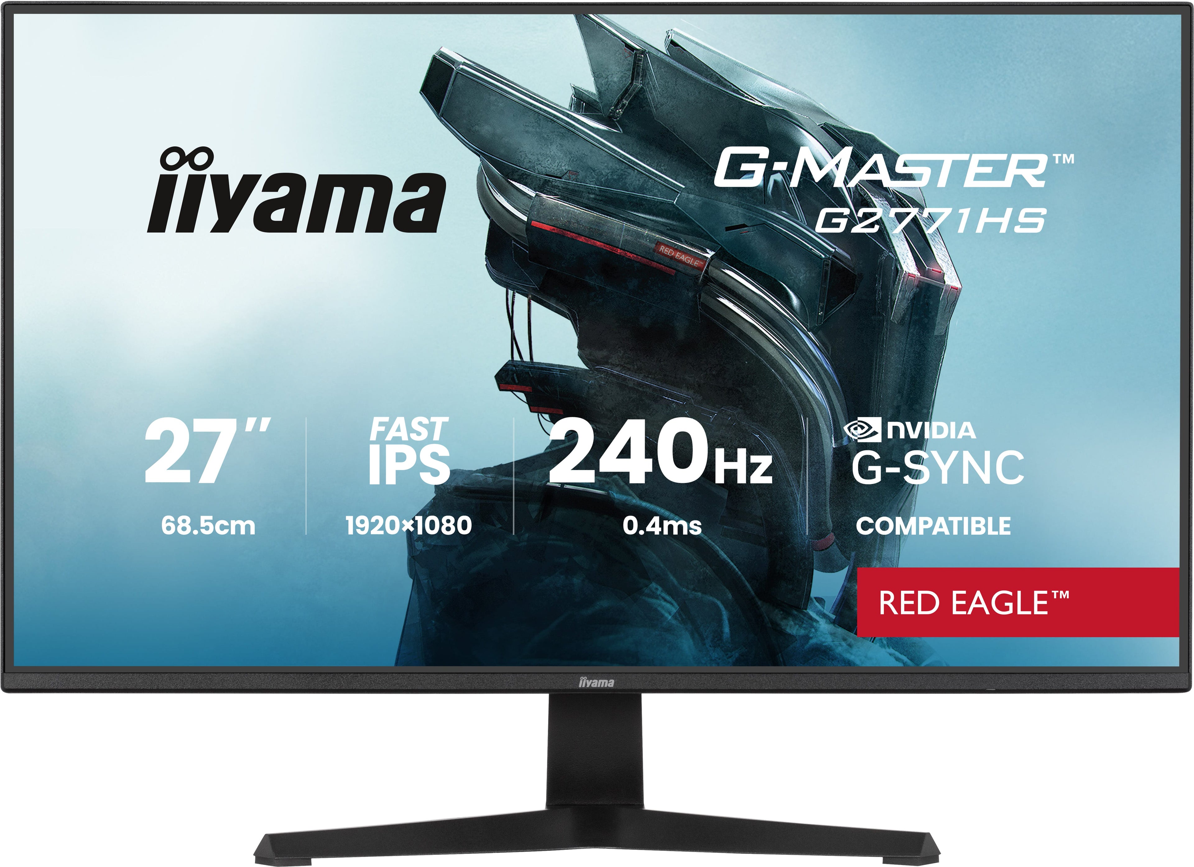 iiyama G-MASTER G2771HS-B1 écran plat de PC 68,6 cm (27") 1920 x 1080 pixels Full HD Noir