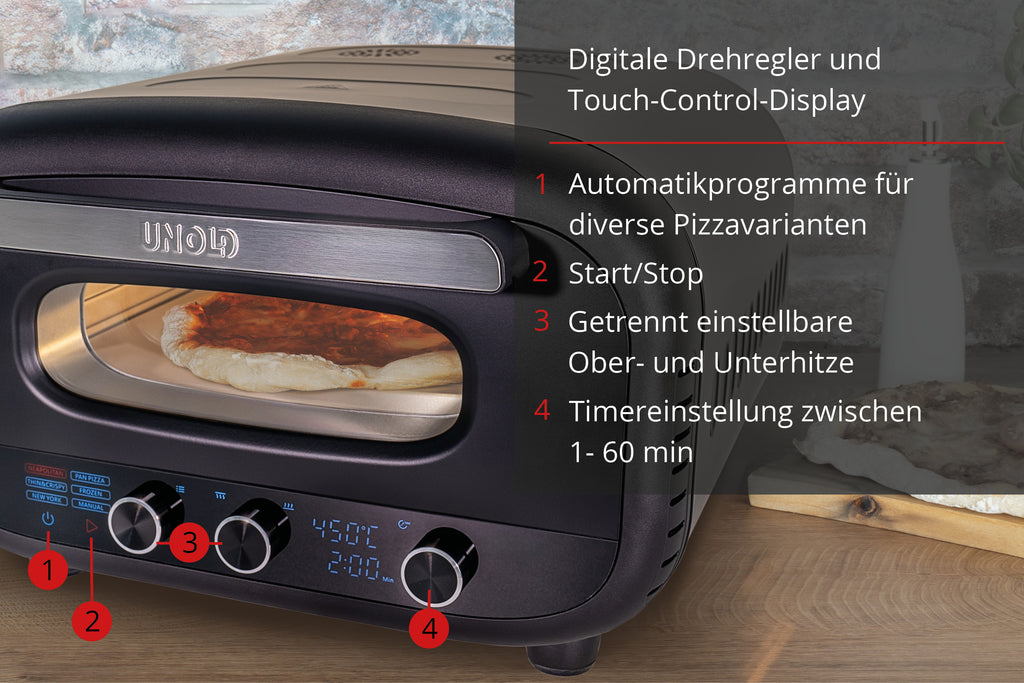 Unold 68805 Machine et four à pizzas 1 pizza(s) 1700 W Noir