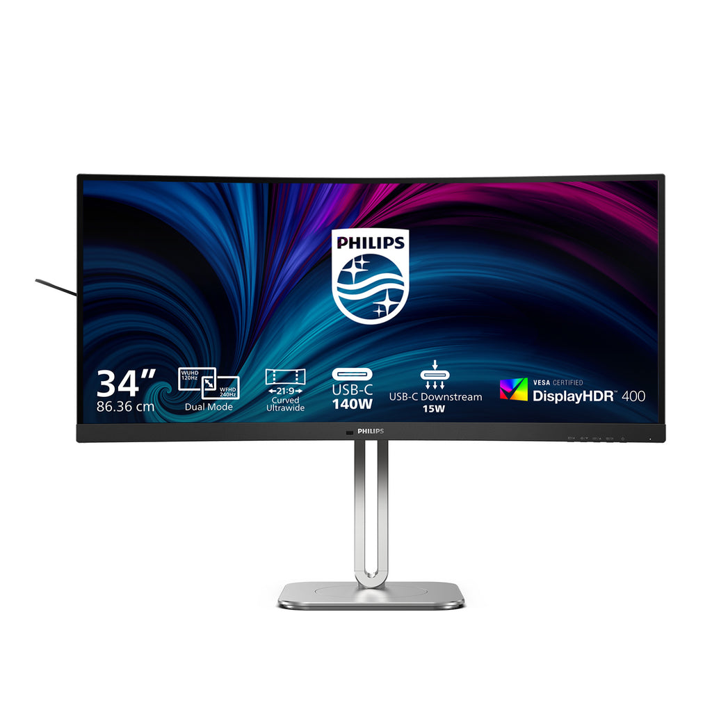 Philips 5000 series 34B2U5900C/00 écran plat de PC 86,4 cm (34") 5120 x 2160 pixels WUHD LCD Gris