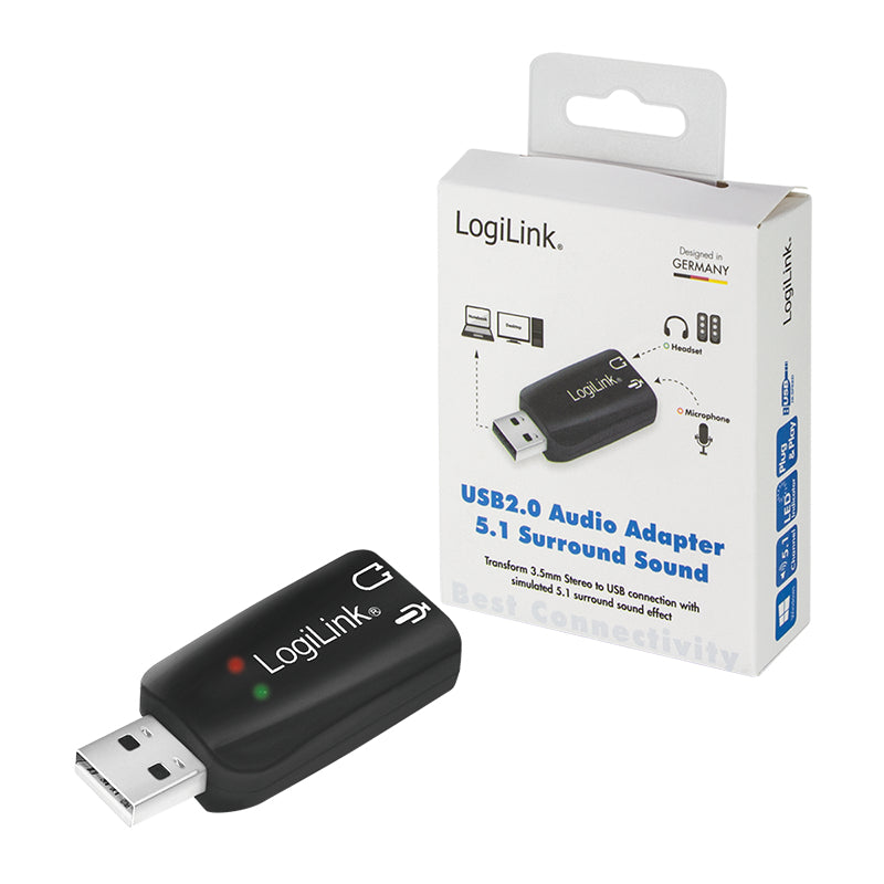 LogiLink Carte Son USB 5.1 Canaux