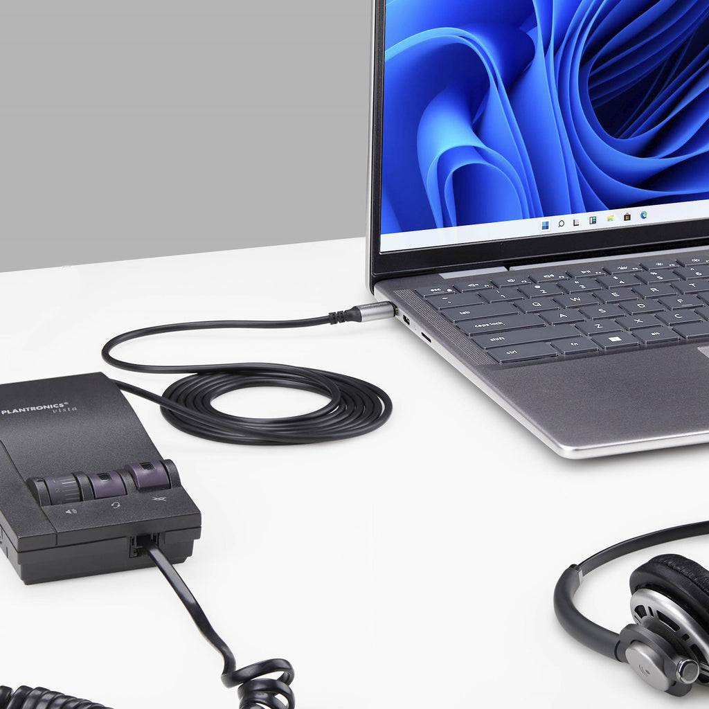 StarTech.com Adaptateur USB-C vers RJ9 pour Combiné Téléphonique et Casque, 1,8m