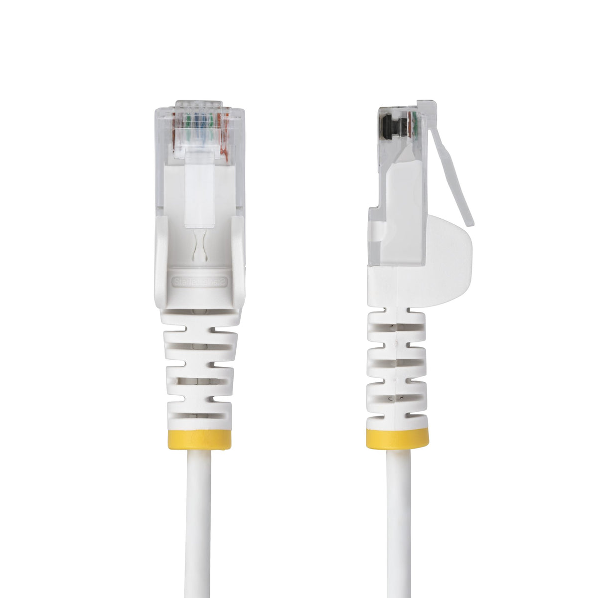 StarTech.com Câble Ethernet CAT6 Slim 2,5m Blanc, 100W PoE, UTP, LSZH, 28AWG
