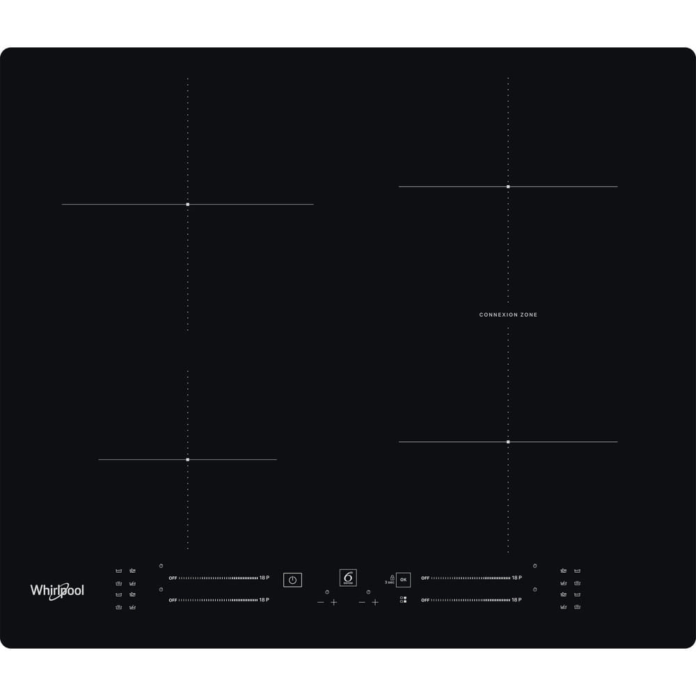 Whirlpool WB S2560 NE Noir Intégré 59 cm Plaque avec zone à induction 4 zone(s)