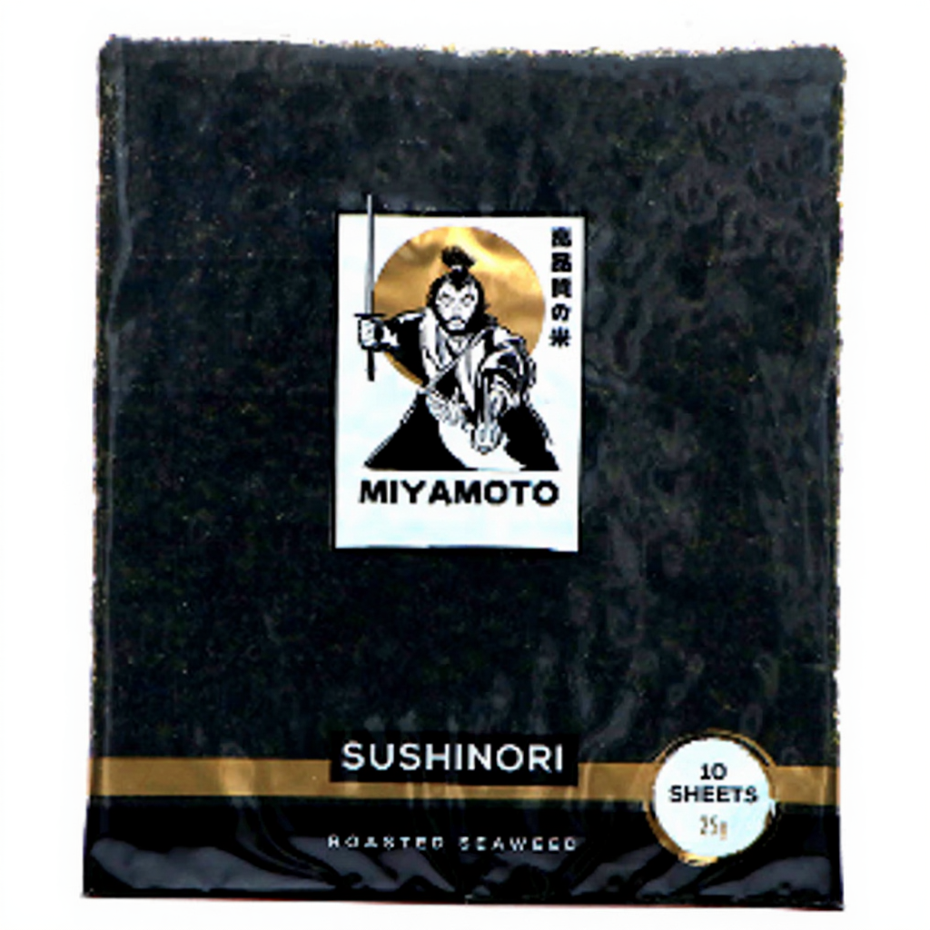 Miyamoto Nori pour sushi algues grillées - 10 feuilles