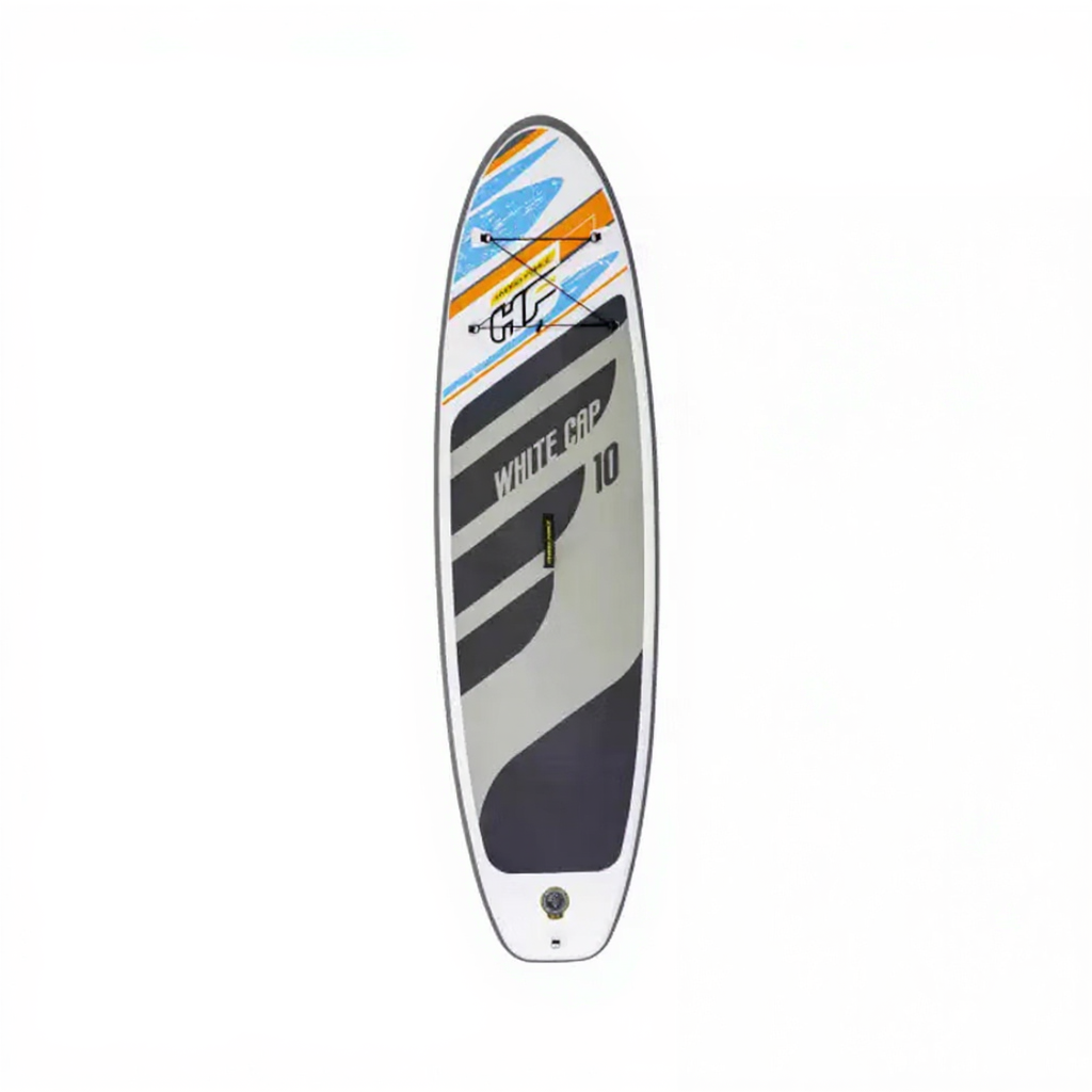 Bestway Hydro-Force Planche de stand up paddle White Cap avec pagaie, pompe et sac de transport - 305 x 84 x 12 cm