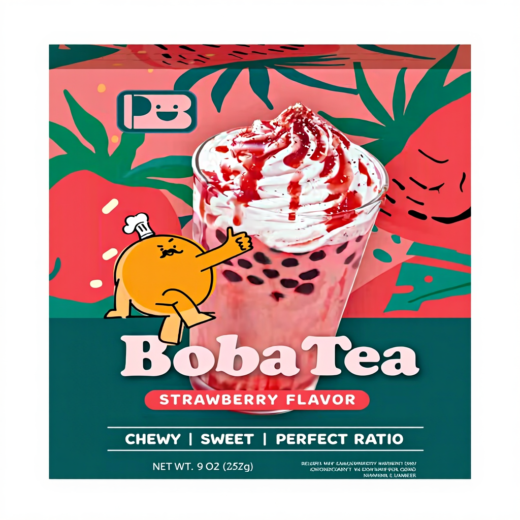 Kit Bubble Tea JENI PLAYB Saveur Fraise - 3 Kit - 255 g