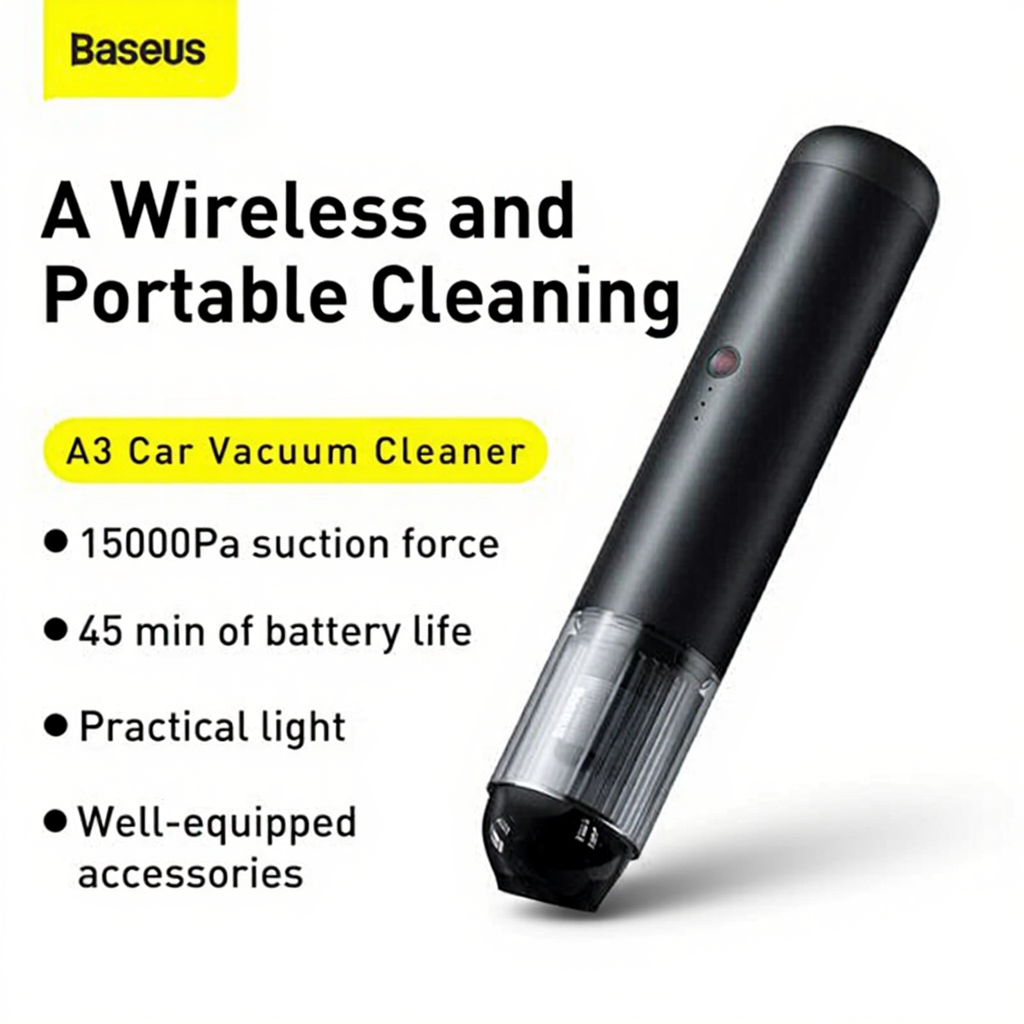 Baseus A3 Aspirateur de voiture 15000 Pa Terni