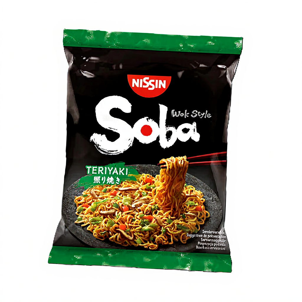 NISSIN Soba Teriyaki nouilles instantanées sautées 110 g