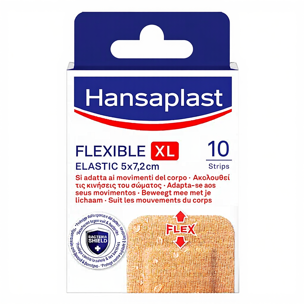 HANSAPLAST Elastic - Pansements souples XL - 10 pièces