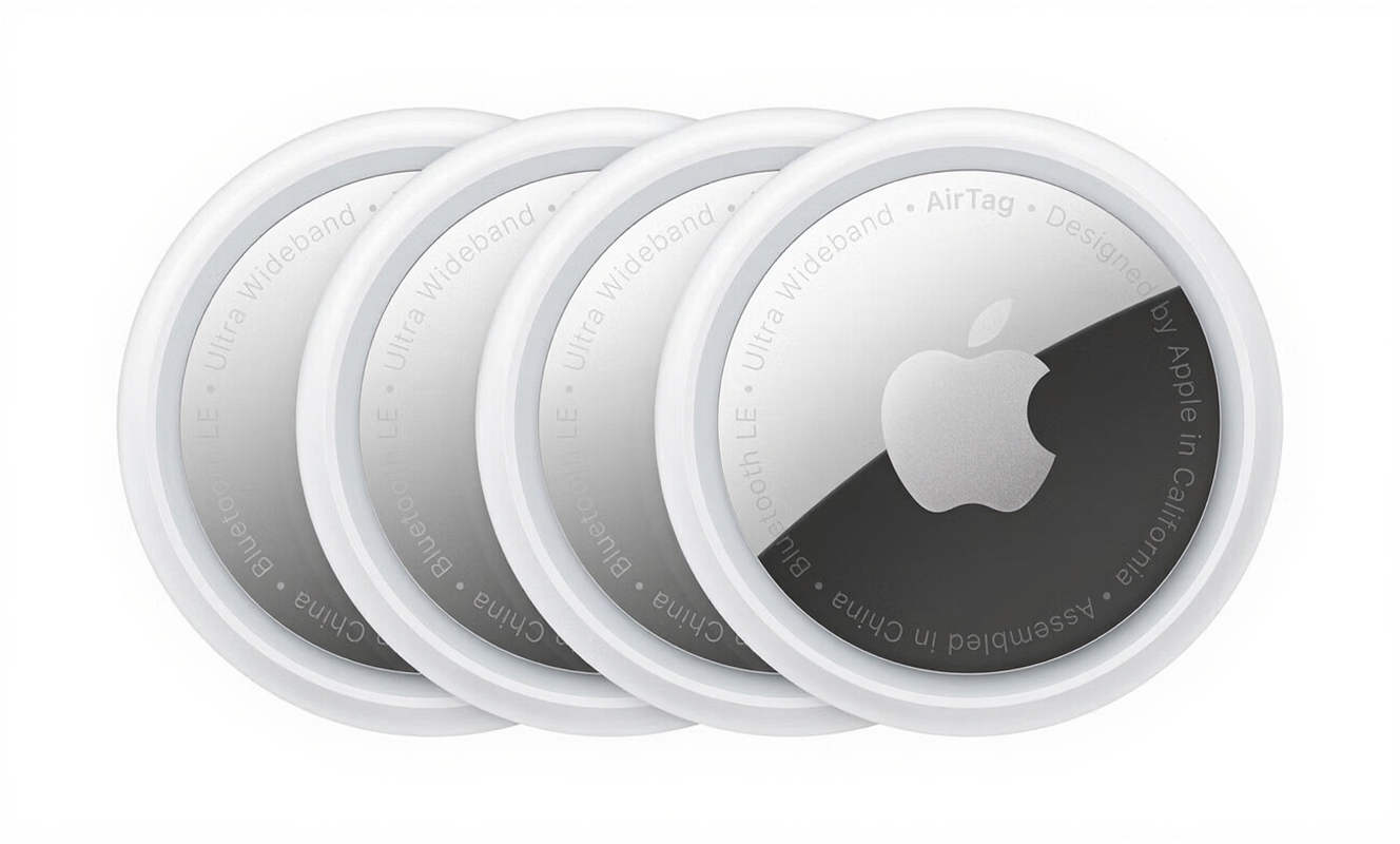 Apple AirTags Traceurs anti-perte, Lot de 4