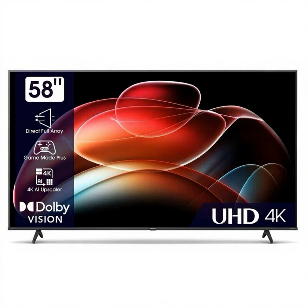 Hisense 58A6K Téléviseur connecté 58 pouces 4K Ultra HD VIDAA Wi-Fi Noir