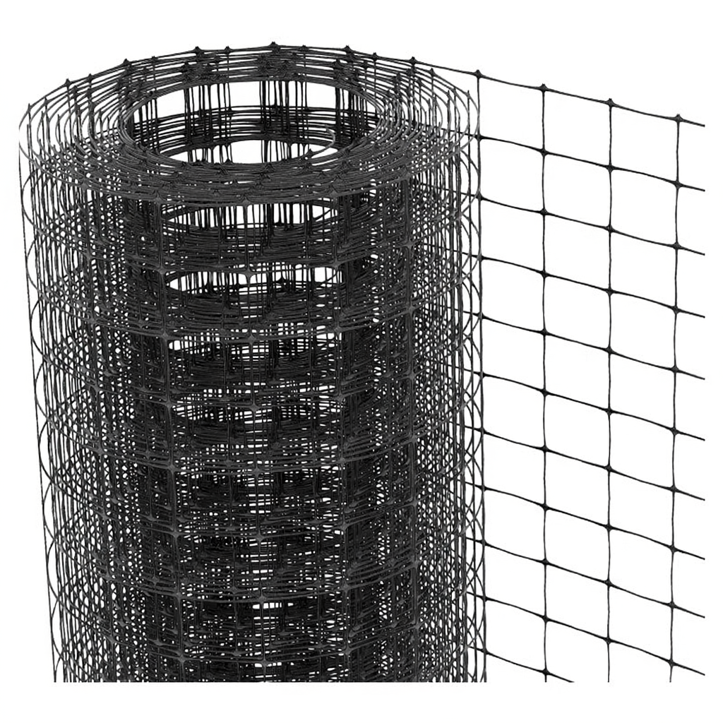 Tenax Cintoflex D Clôture en plastique noire pour animaux domestiques et cours 1 x 100 m