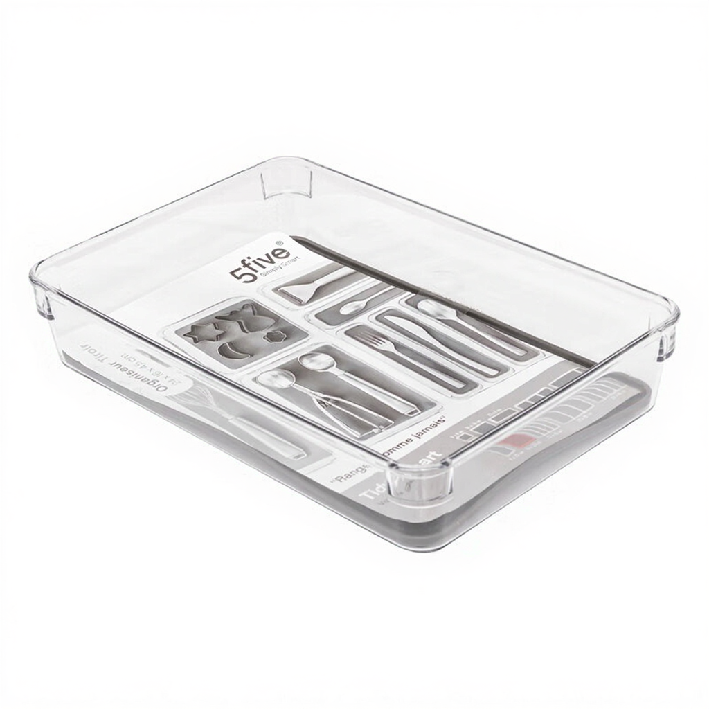 Organisateur de rangement en PET 24 x 16 x 4,5 cm