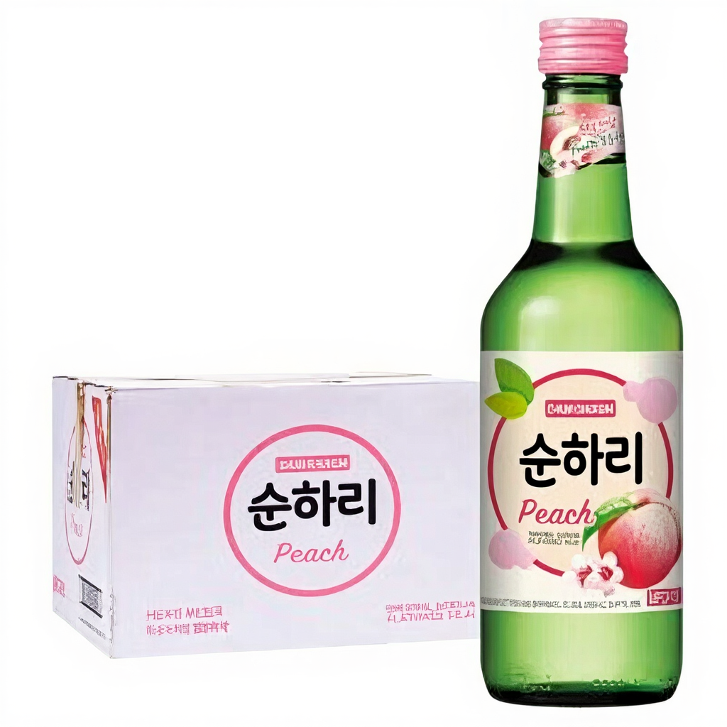 ChumChurum KR Soju Sunhari 12% saveur pêche - 20 x 350 ml