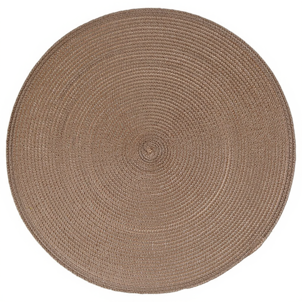 Secret de Gourmet Set de table rond tressé - Taupe