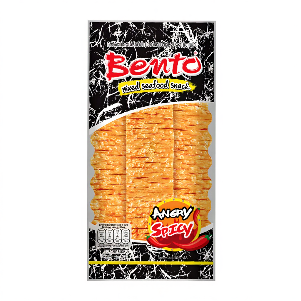 BENTO Snack de poisson extra piquant saveur fruits de mer - 20 g