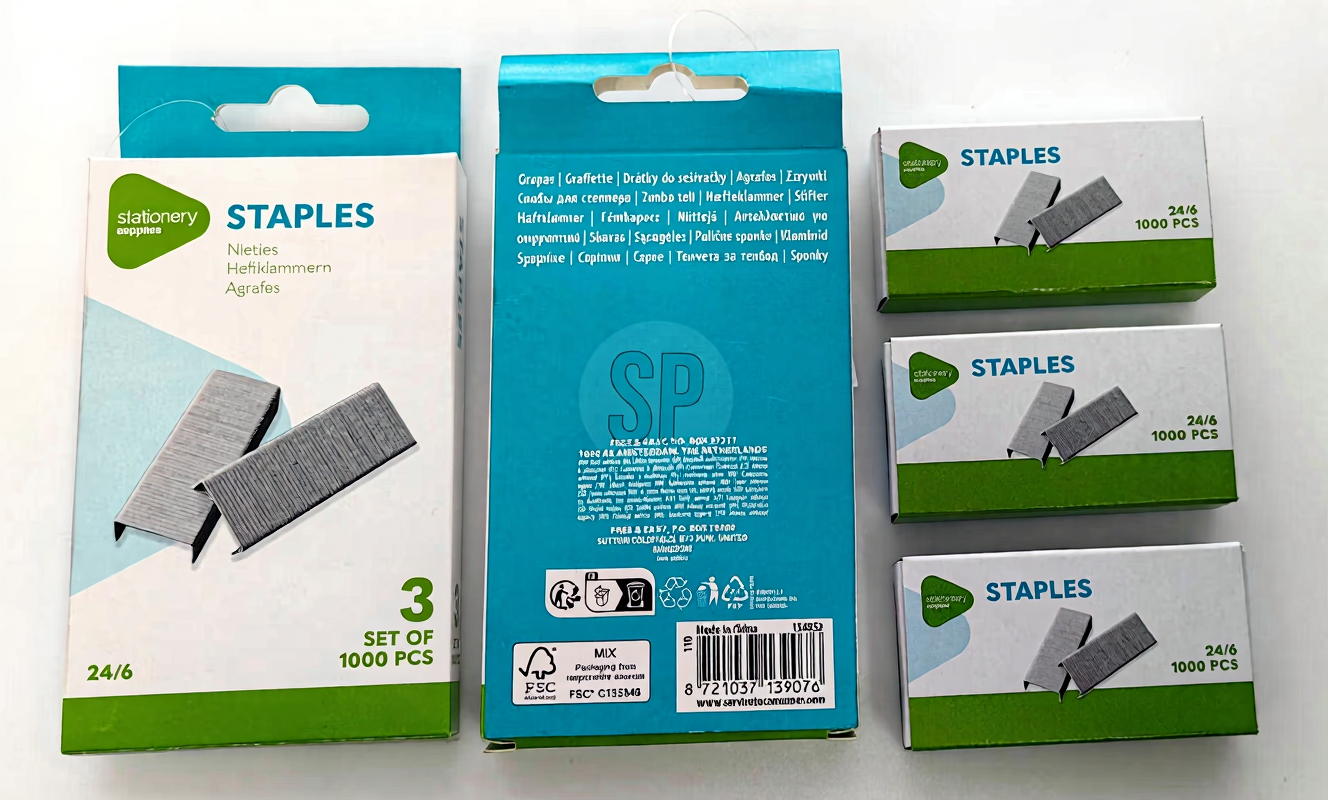 INPROB Kit d'agrafeuses, 3 boîtes de 1000 agrafes chacune