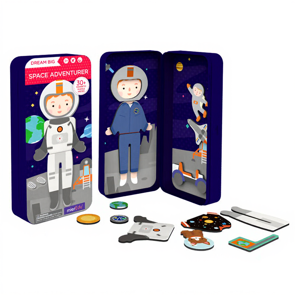 mierEdu Boîte magnétique de voyage Explorateur spatial