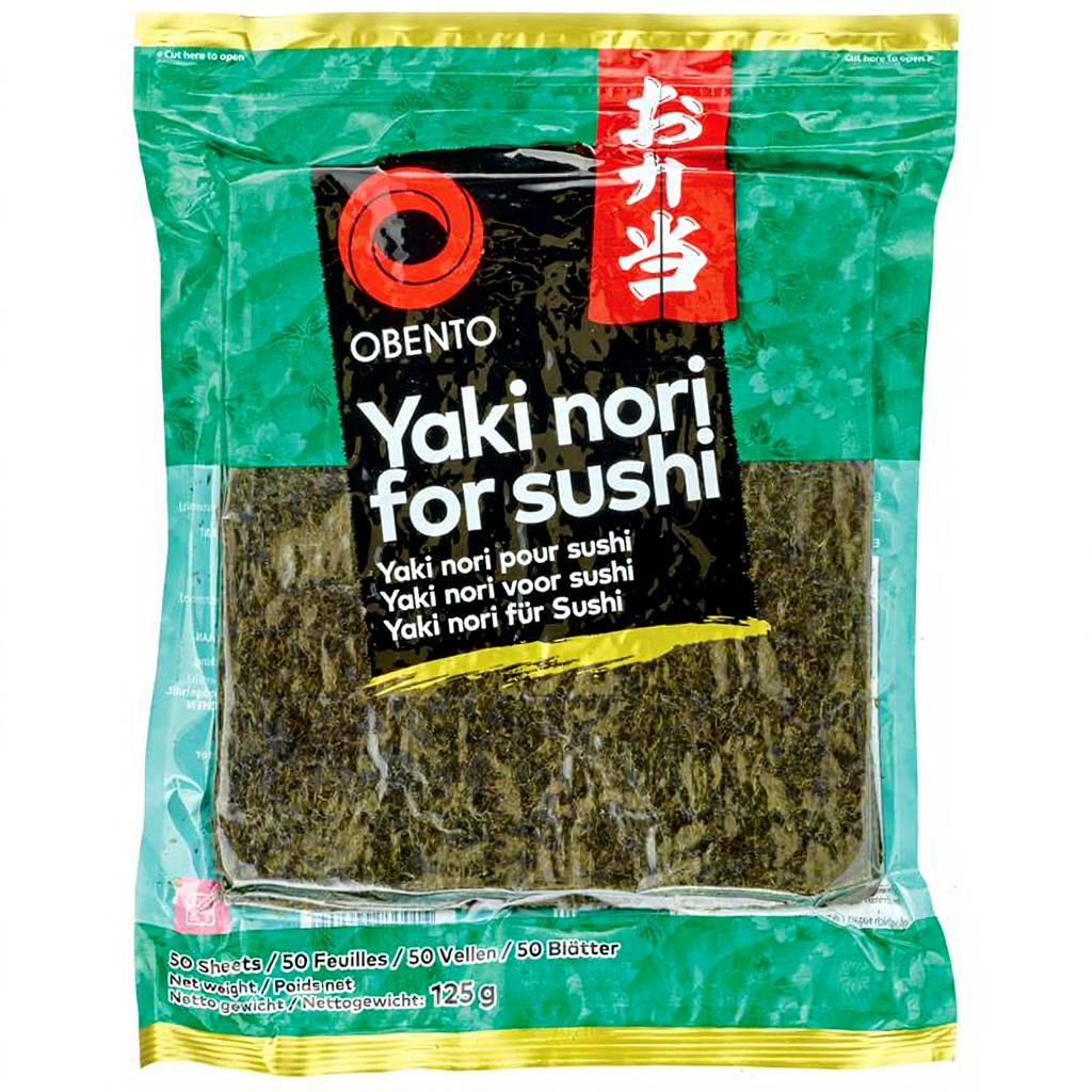 Obento Feuilles d'algues Yaki Nori - 50 pièces / 125 g