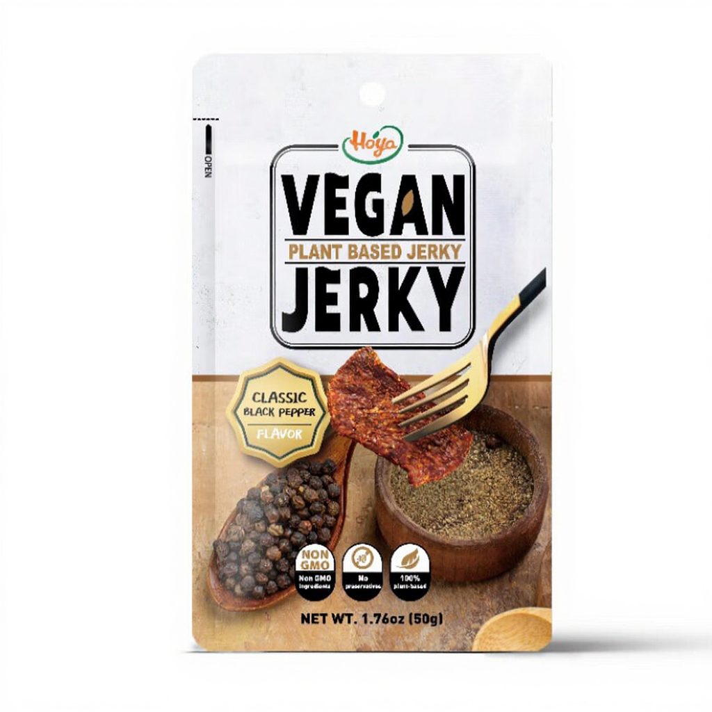 HOYA Jerky végétalien saveur poivre noir classique 50 g