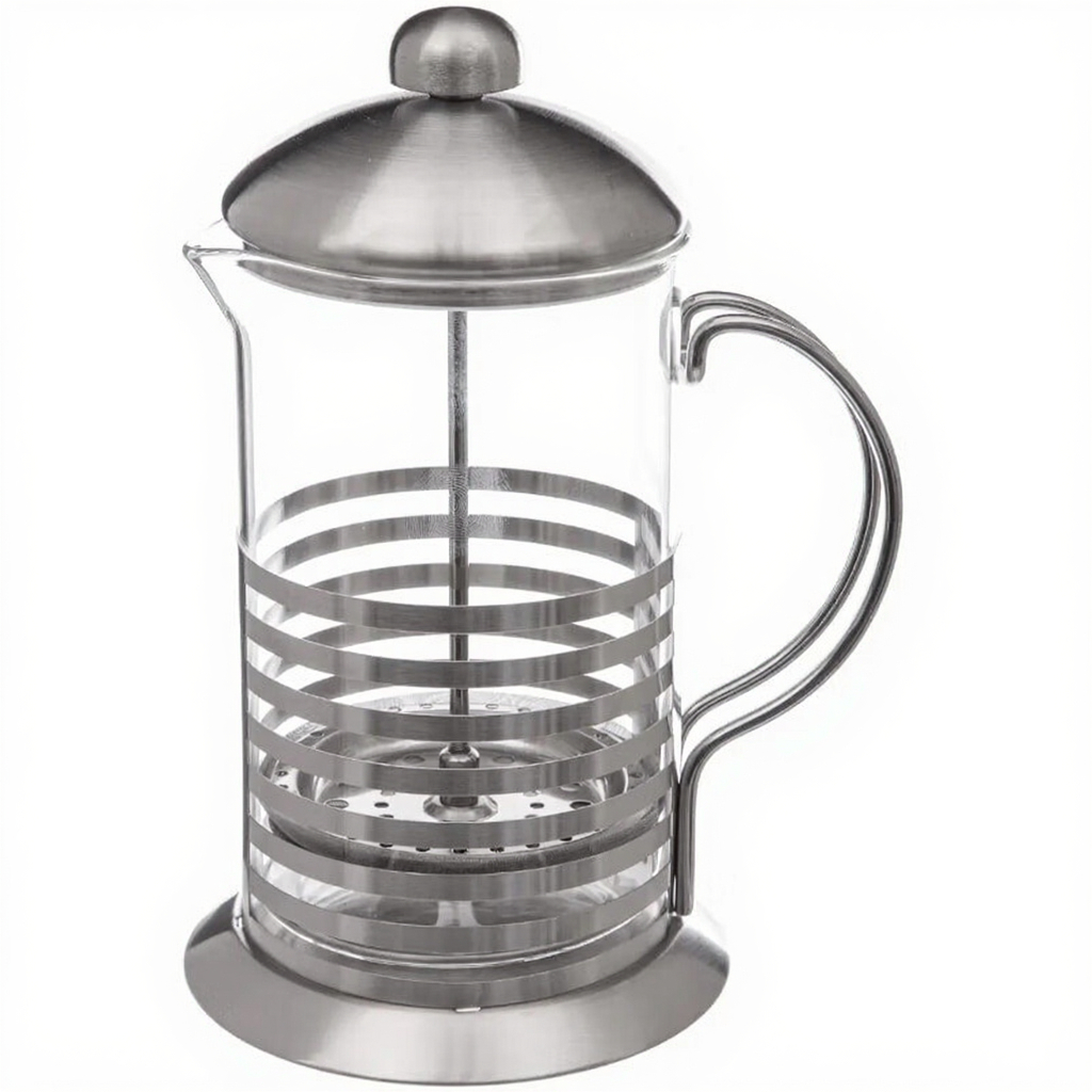 Secret de Gourmet Cafetière à piston en verre Rayures 80 cl