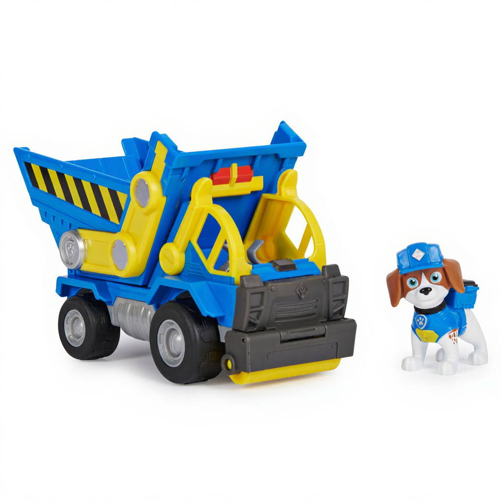 PAW Patrol Rubble & Crew Benji Véhicule de Construction avec Figurine Amovible Coffret de Jeu (6066528)