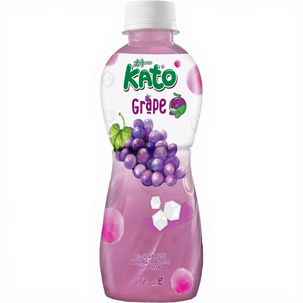 KATO Jus de raisin avec nata de coco - 320 ml