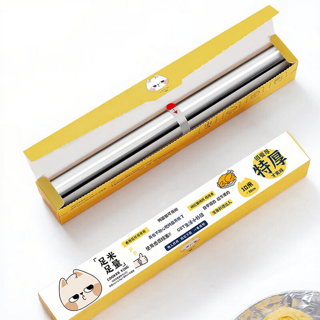 COOKER KING Papier aluminium alimentaire pour barbecue cuisson anti-graisse - 15 μm - 20 m × 30 cm