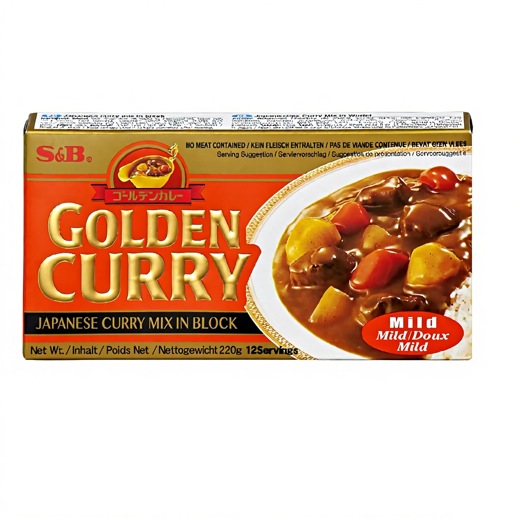 S&B Golden Curry Préparation de sauce douce sans viande - 220 g