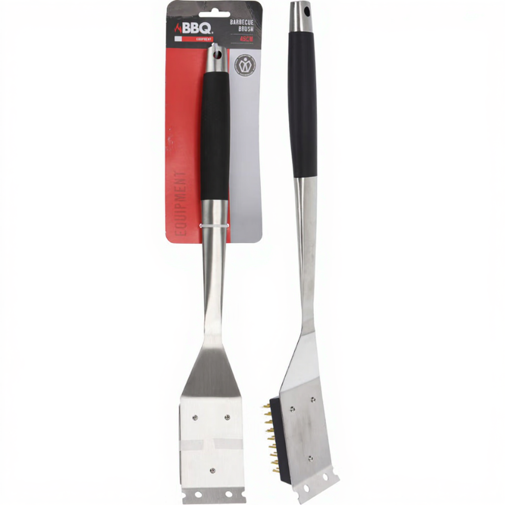 BBQ COLLECTION Brosse pour barbecue en acier inoxydable - 46 cm
