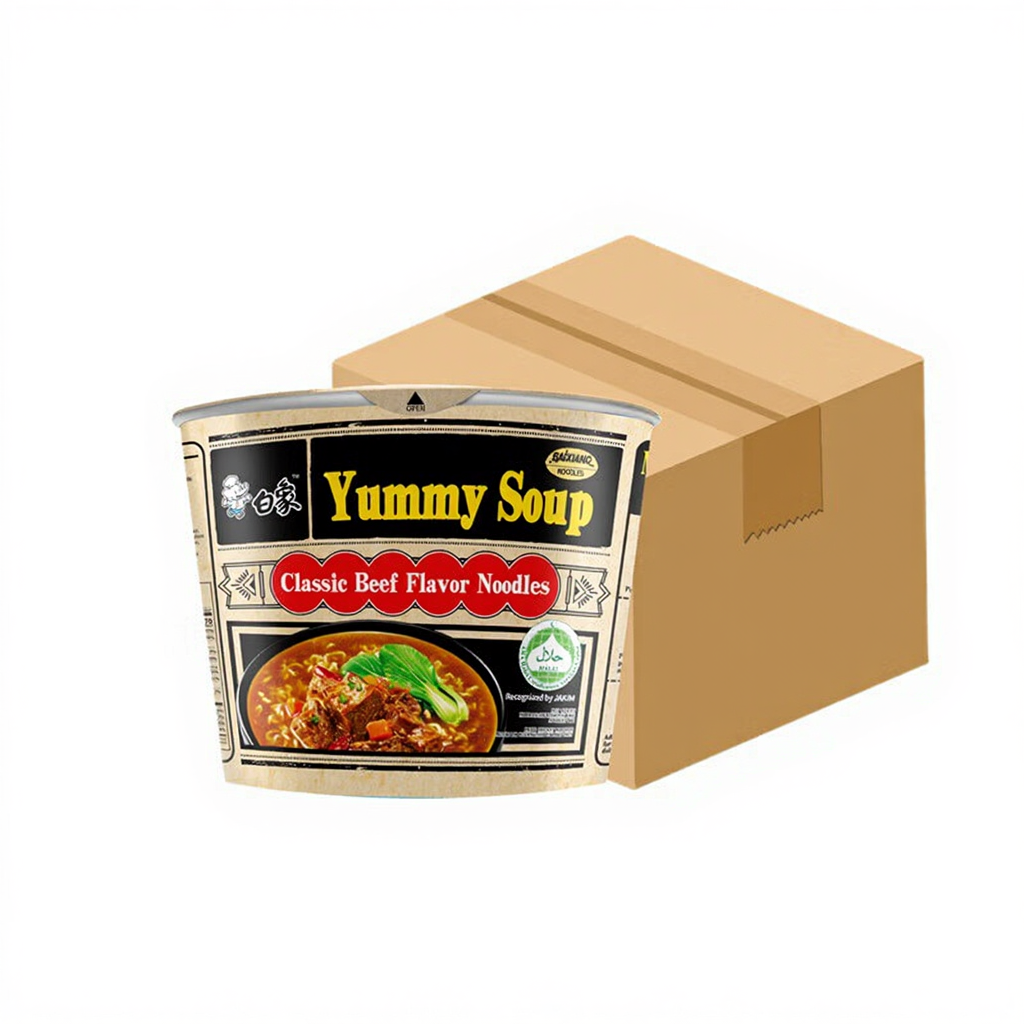 Bai Xiang Soupe de Nouilles au Bœuf Classique 12*105 g (Carton Entier)