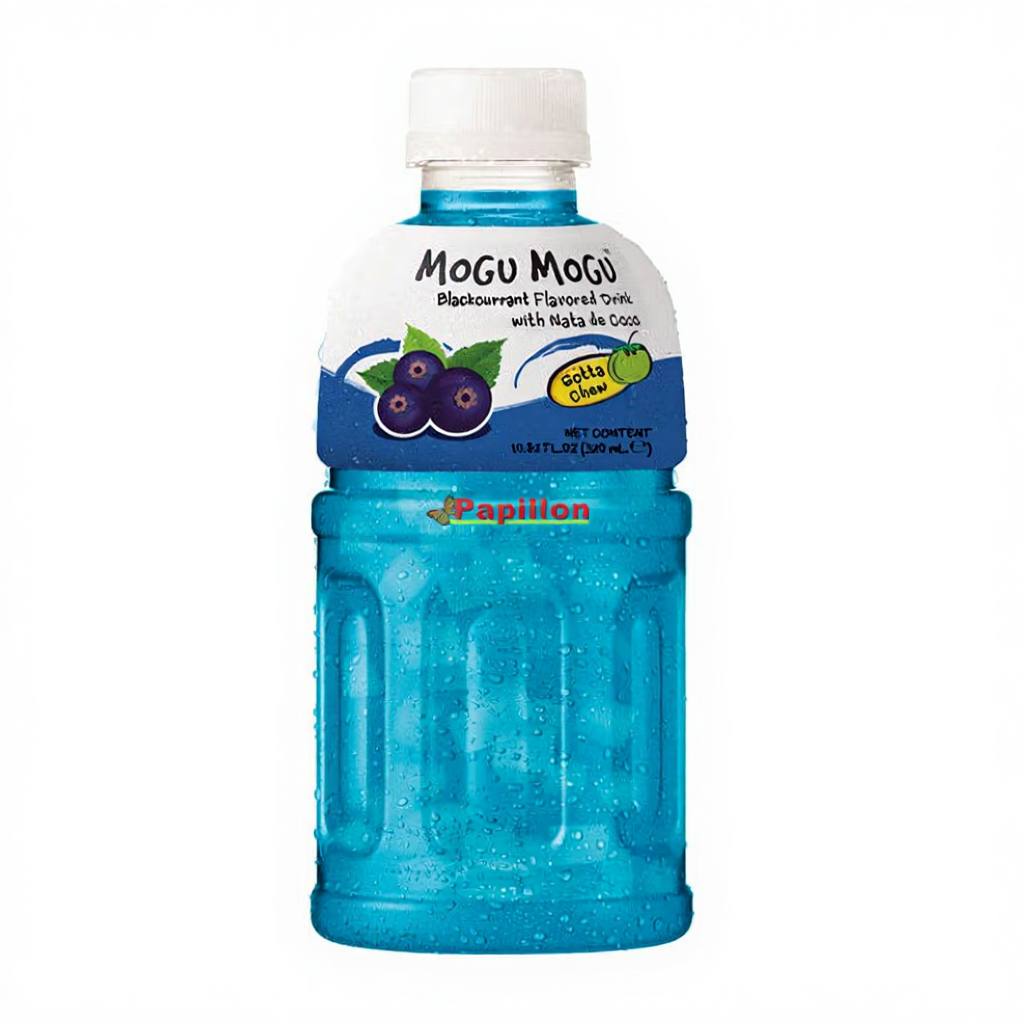 Mogu Mogu Boisson au cassis et gelée de coco, bouteille 32 cl