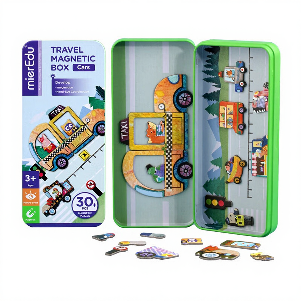 mierEdu Boîte magnétique de voyage - Voitures