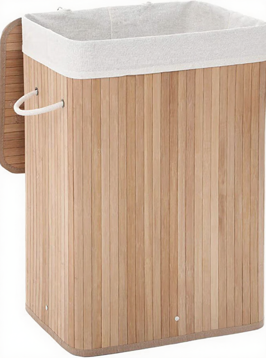 JOYFURNOS Panier à linge avec couvercle, 72 L