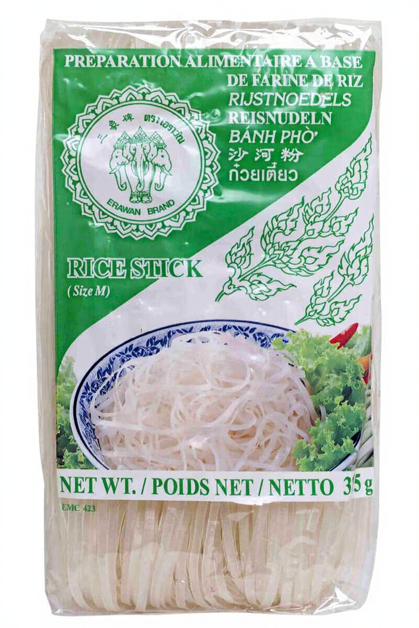 Erawan Nouilles de riz 3 mm d'épaisseur - 375 g