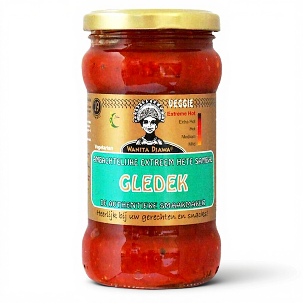 Wanita Djawa Sauce pimentée à l'échalote foudroyante (Extrêmement piquante) 290 ml