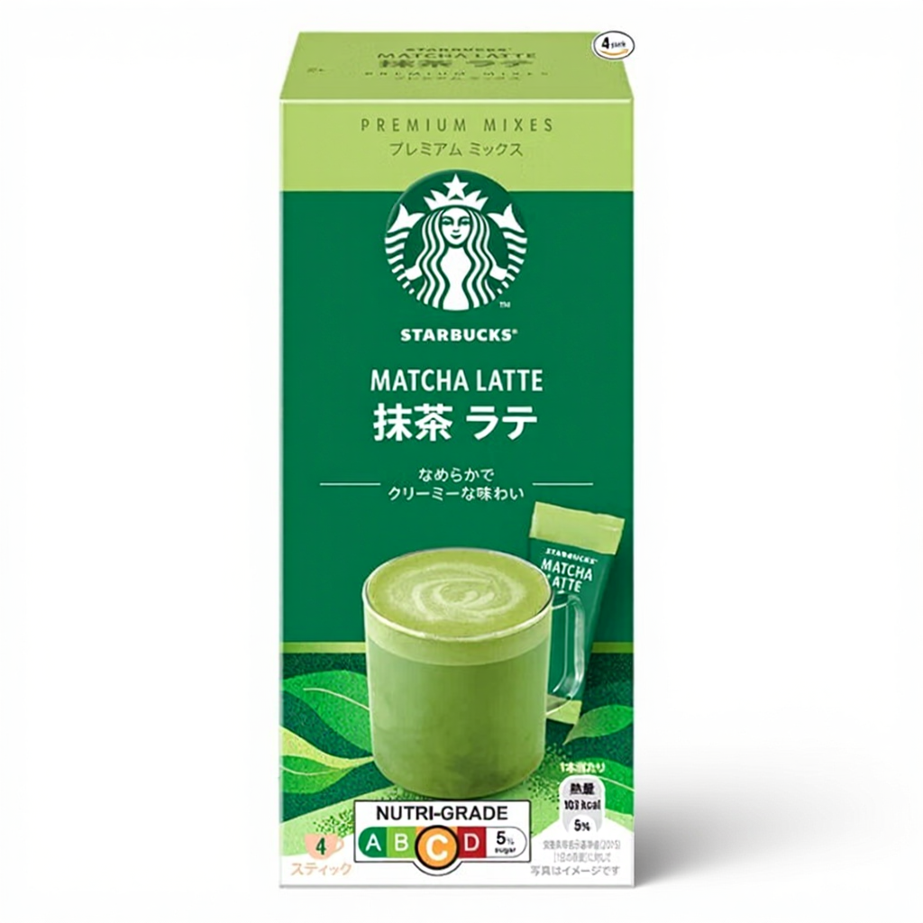 JP Nestlé Starbucks Latte au Thé Vert 4p 96 g