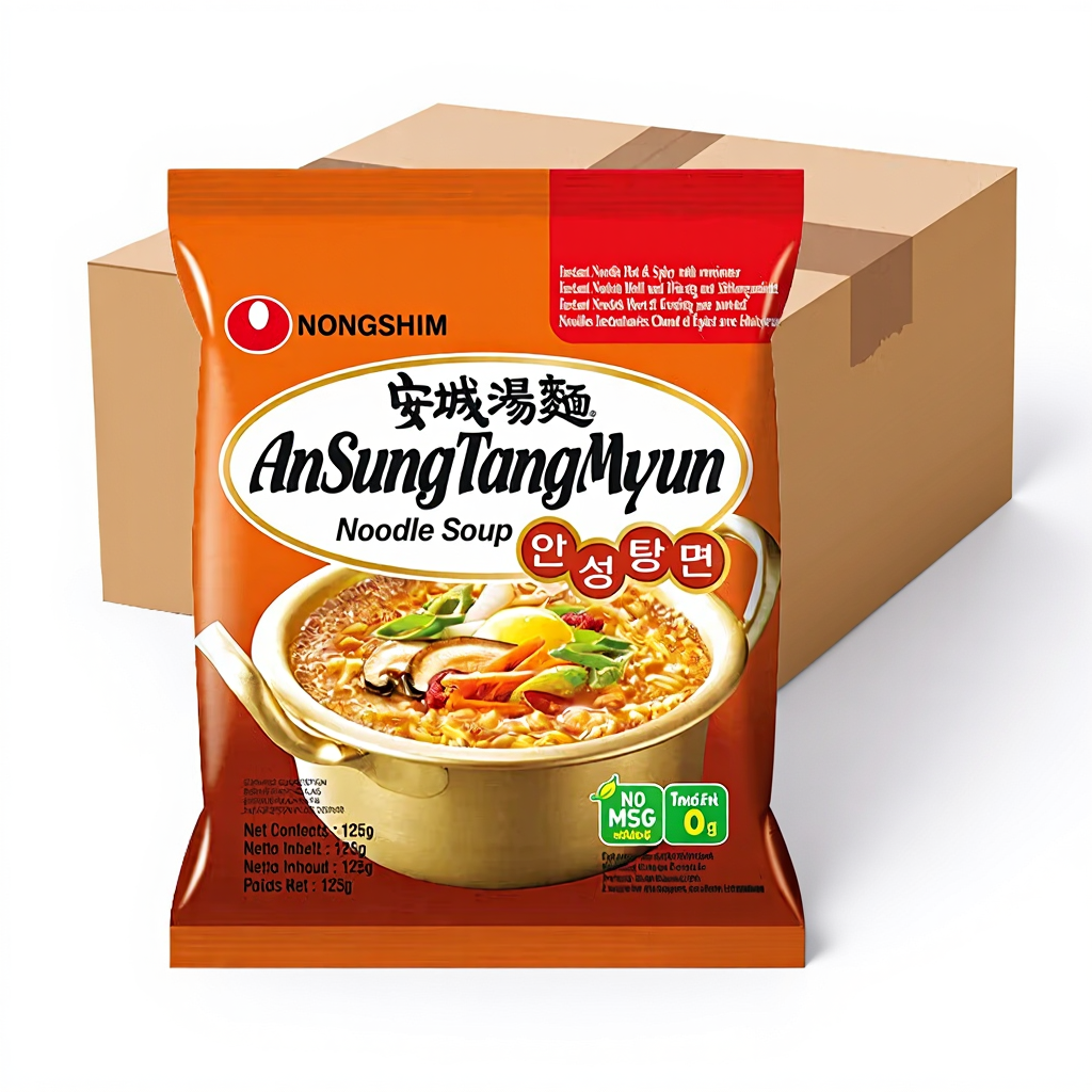 Nongshim Ancheng Soupe instantanée de nouilles - Boîte 20 x 125 g