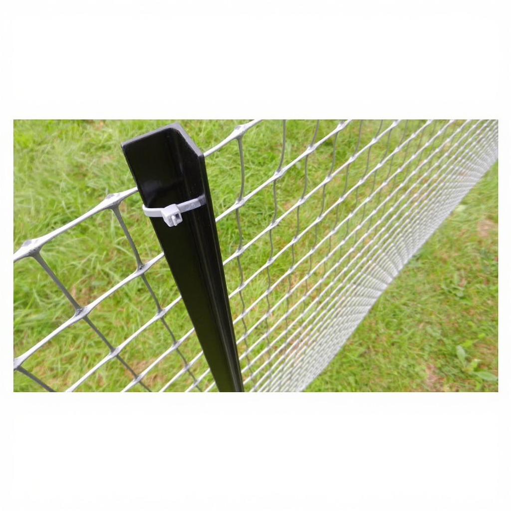 TENAX Millennium Filet de clôture en plastique argent - 2 m x 50 m
