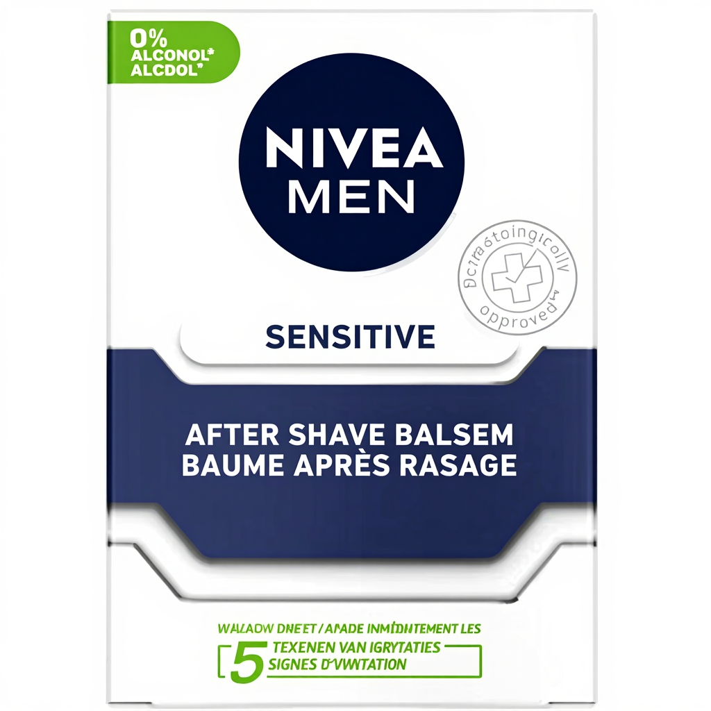 NIVEA Men - Sensitive Baume Après Rasage - Apaisement Immédiat Peau Sensible 100ml