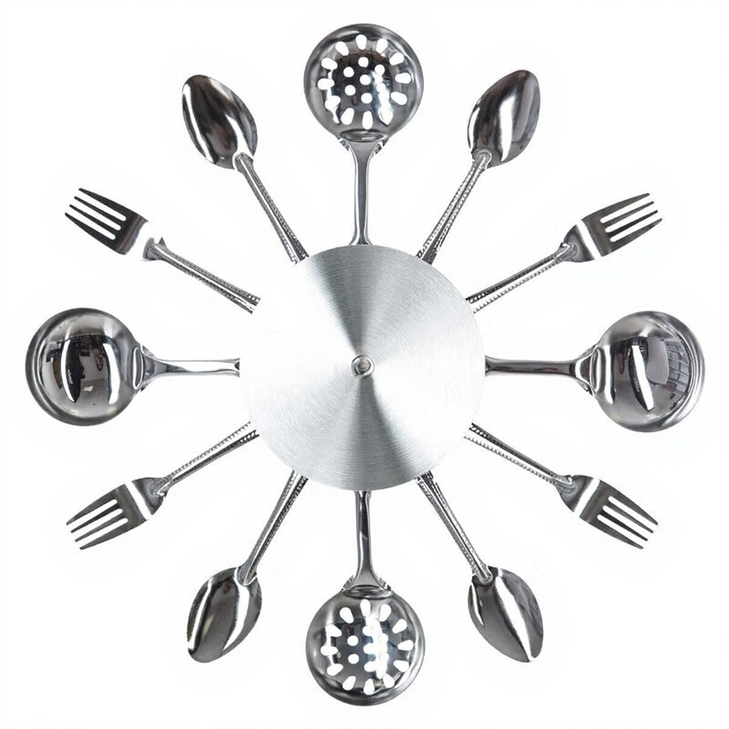 Atmosphera Horloge ustensiles en métal - Diamètre de 38 cm