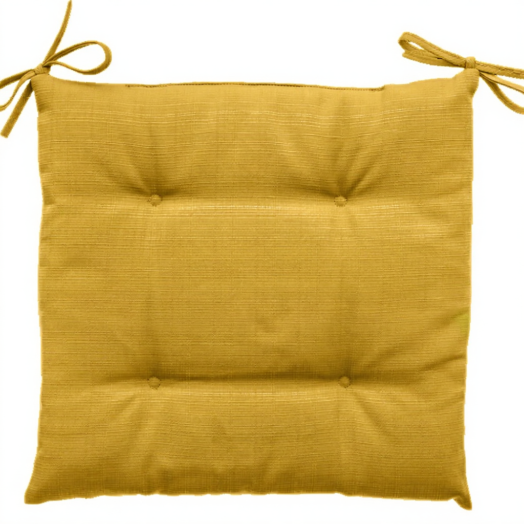 Coussin d'Assise Korai 40x40 cm - Moutarde - Lot de 4