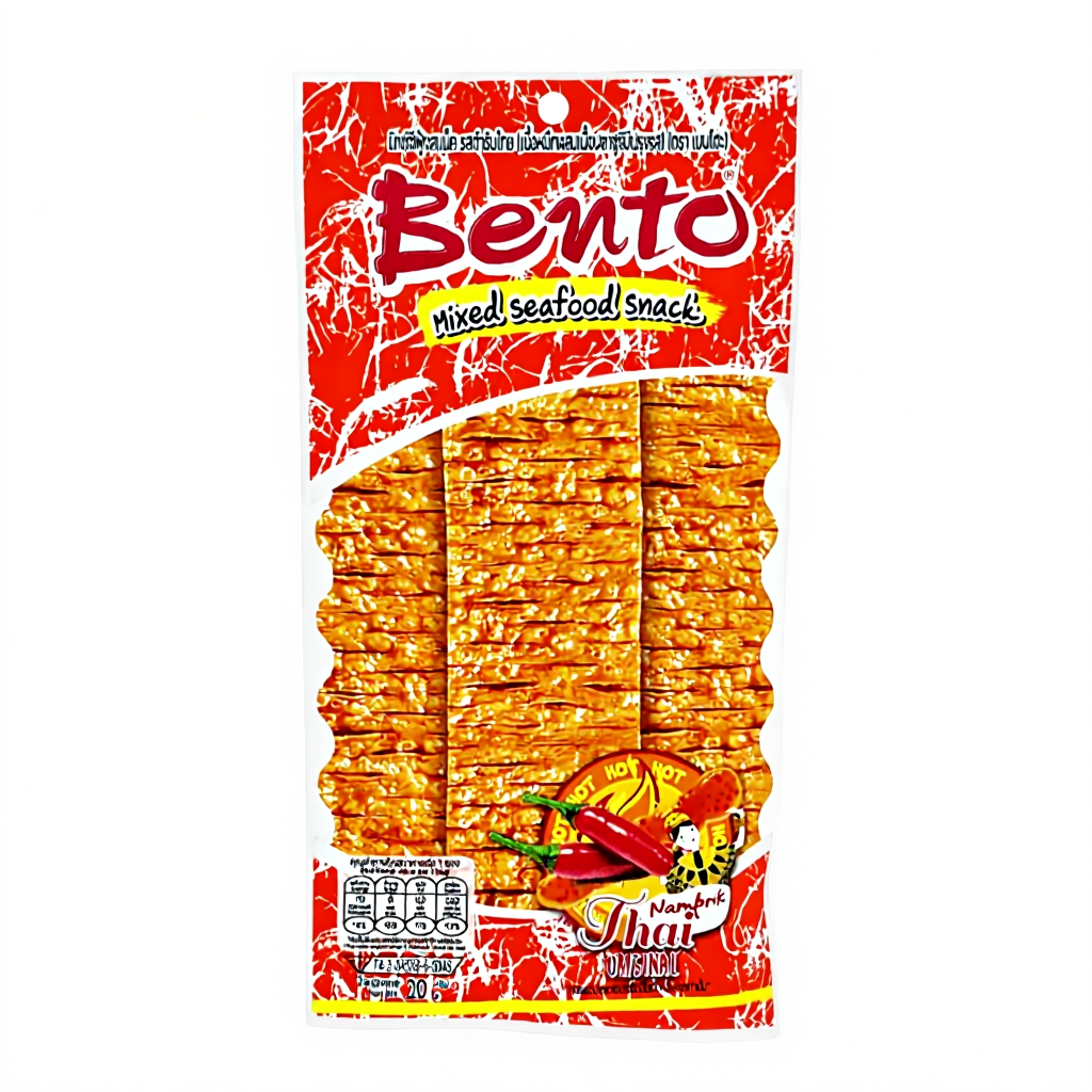BENTO Snack aux Fruits de Mer Mélangés Namprik Thaï Original 20 g