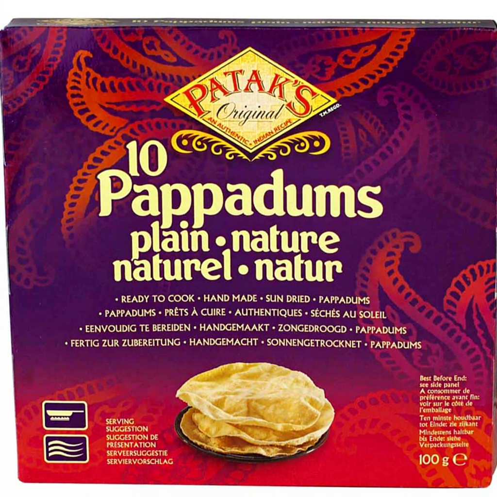 Patak's pappadum naturel 100 g
